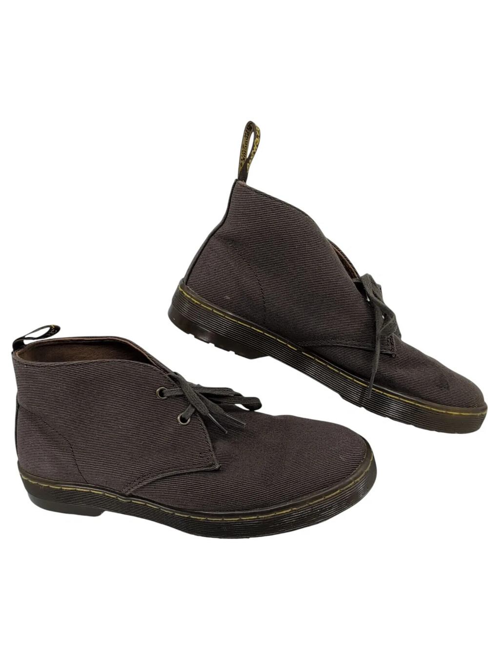 Dr. Martens Mayport Boots Mens Size 9 Brown Canvas Chukka Lightweight Lace Up